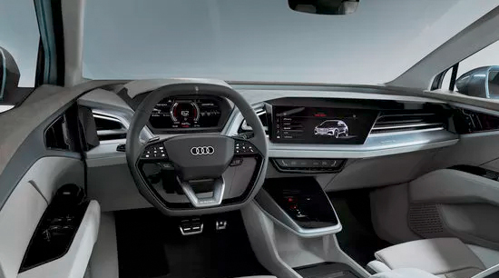 Audi q4 e tron all electric SUV interior